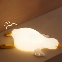 Grote Witte Gans Tap Tap LED Nachtlamp
