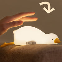 Grote Witte Gans Tap Tap LED Nachtlamp