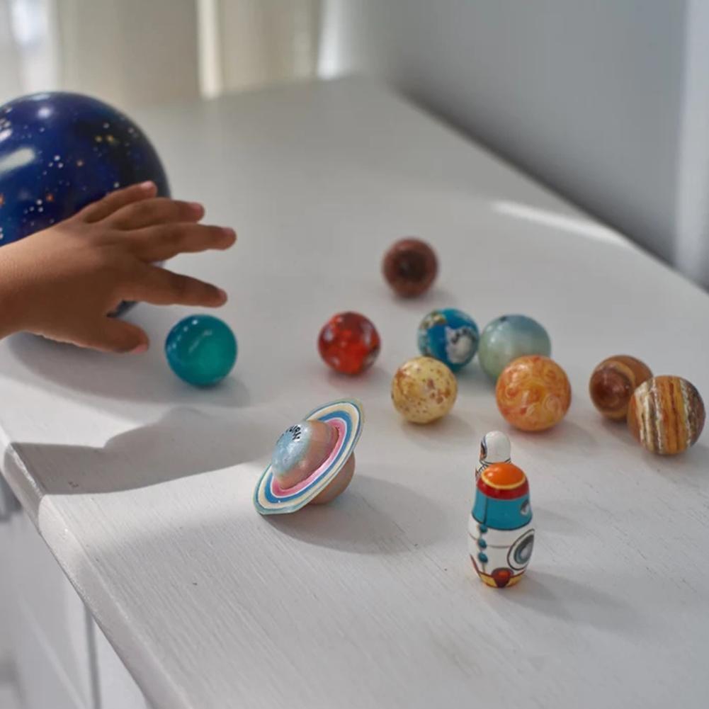 Galaxy Quest Houten Planeet Set – Educatief Avontuur voor Kinderen