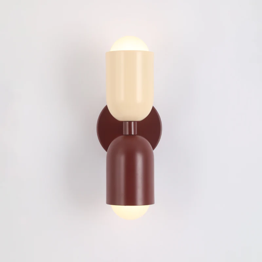 Moderne Metalen Cilinder LED Wandlamp 2-Licht
