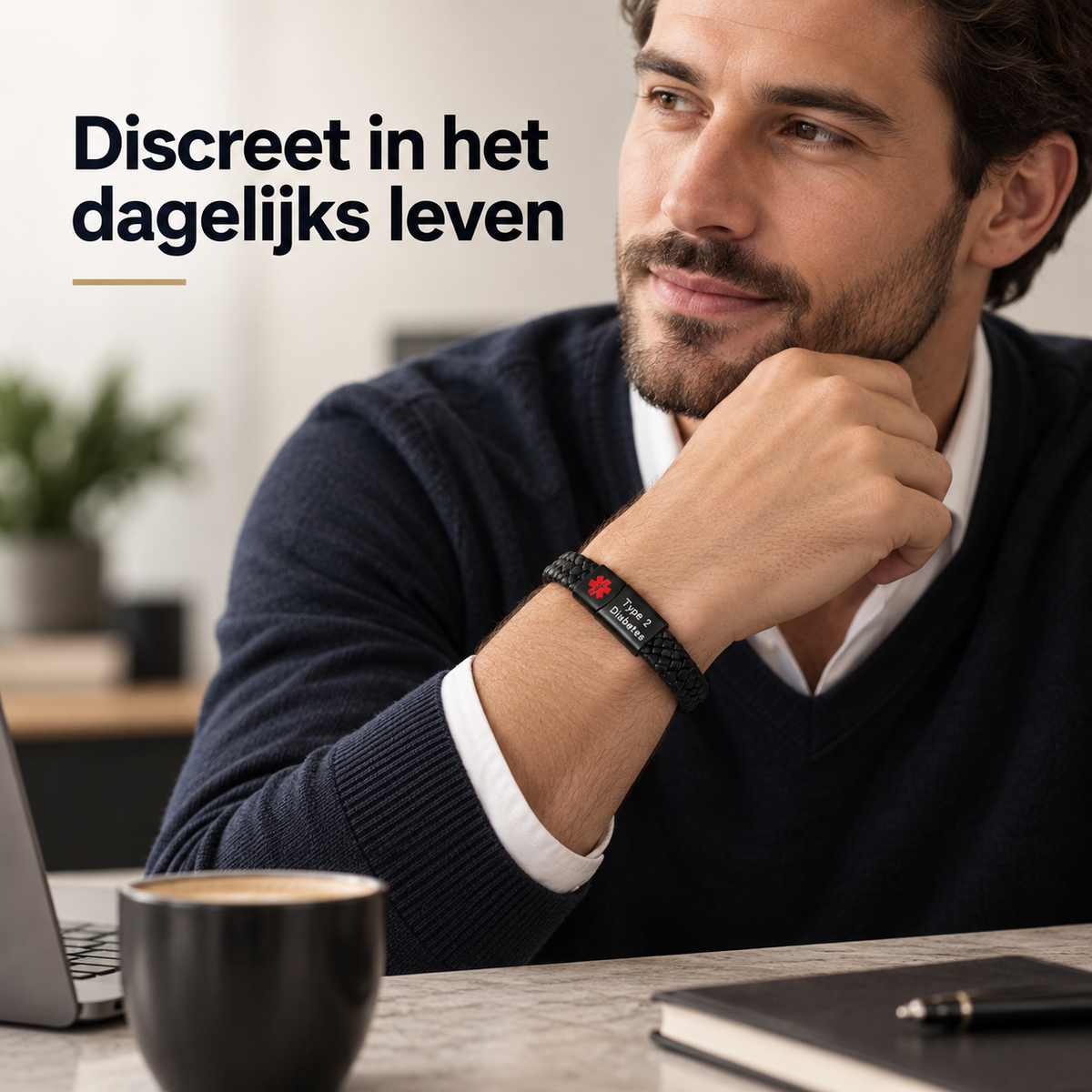 Custom AlertBand | Medische Allergie Armband met Persoonlijke Gravering