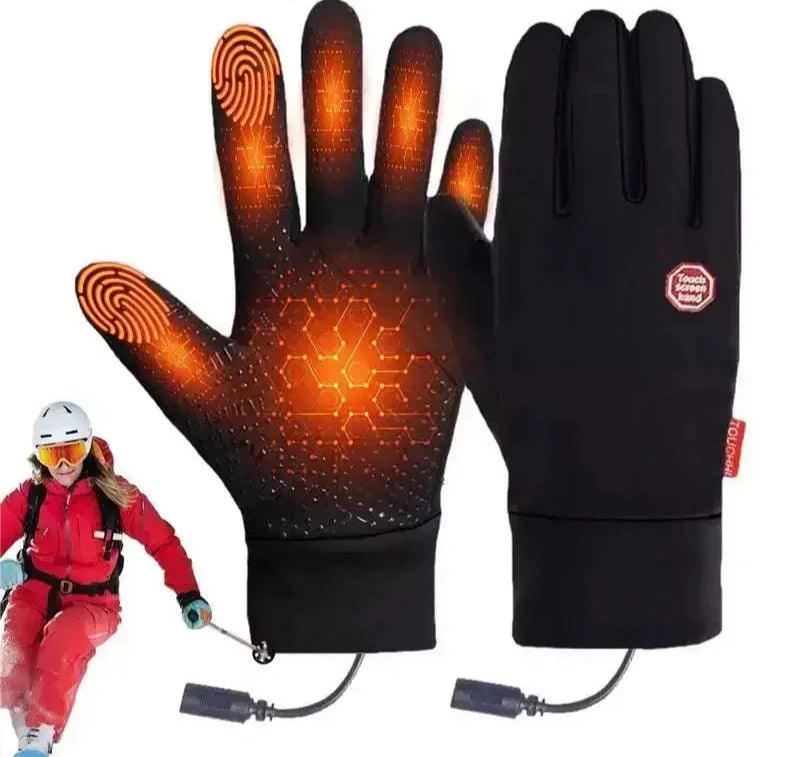 Verwarmde winterhandschoenen met touchscreen