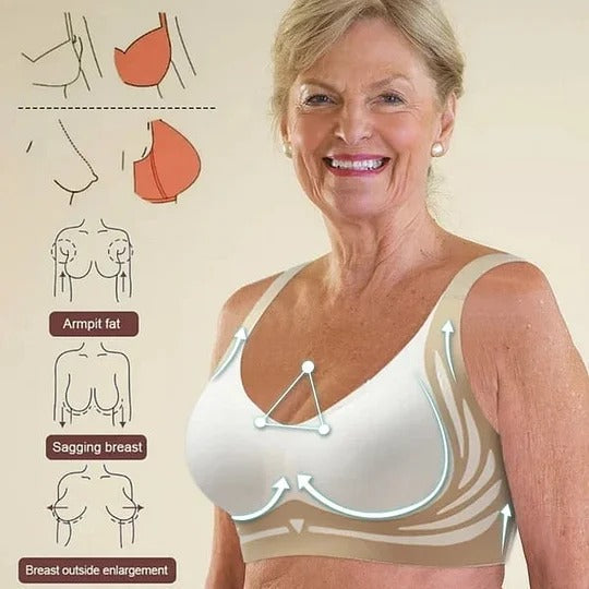 CurvaFit Super Verzameling BH | Draadloze Push-up BH | Geen hangende borsten meer