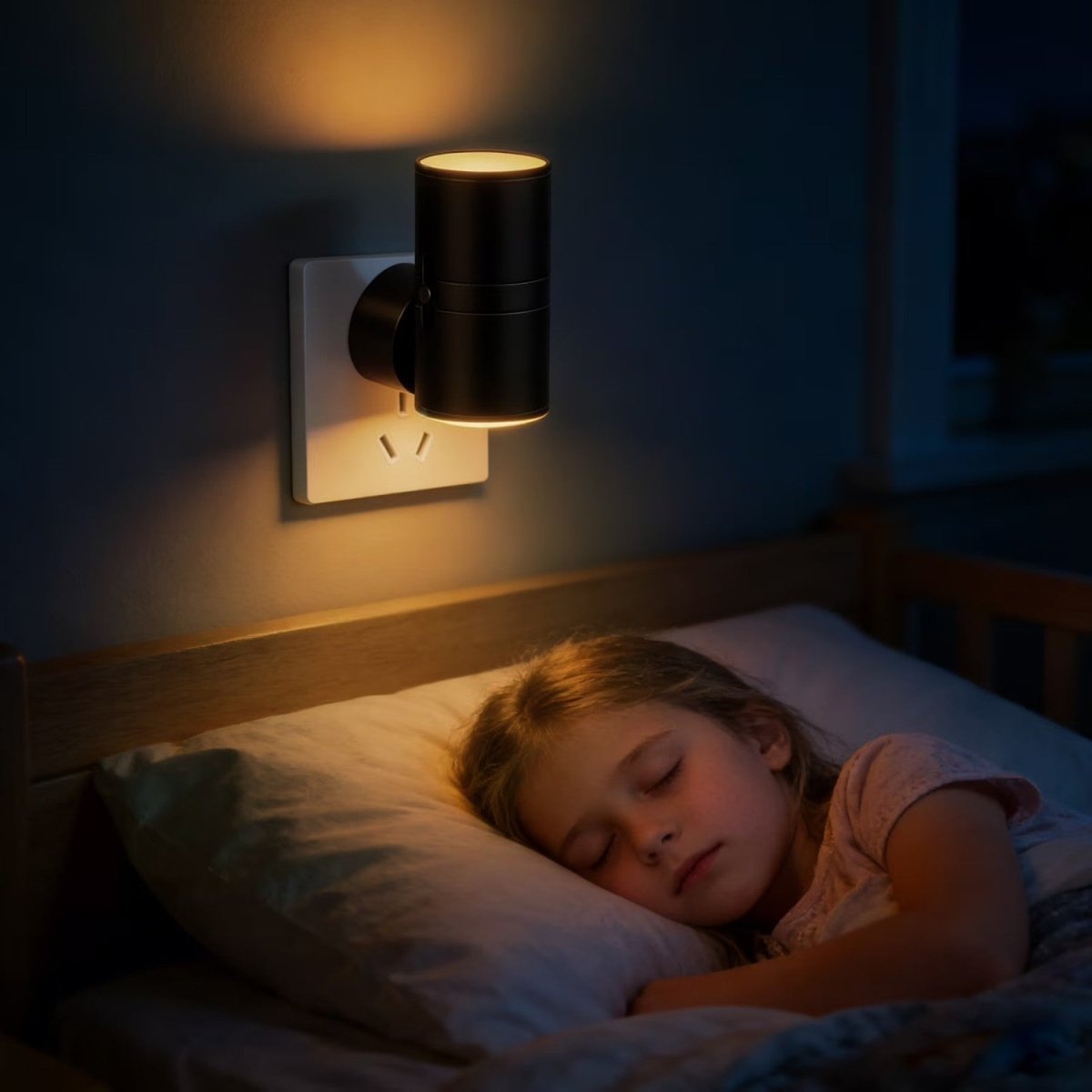 LED-nachtlampje met stekker en dimfunctie