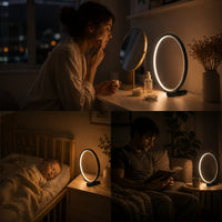 Dimbare LED Tafellamp | Moderne Ronde Nachtlamp | Rondschijn
