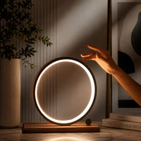 Dimbare LED Tafellamp | Moderne Ronde Nachtlamp | Rondschijn
