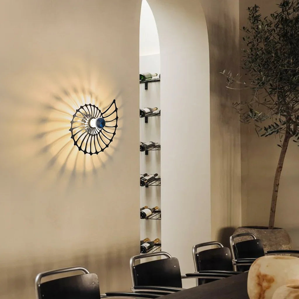 Aegir Nautilus Design Decoratieve LED Wandlamp
