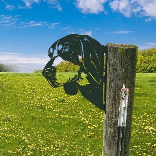 Buiten Tuin Boerderij Spionerende Geit Metaal Kunstwerk Binnen Decoratie
