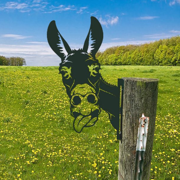 Buiten Tuin Boerderij Spionerende Geit Metaal Kunstwerk Binnen Decoratie