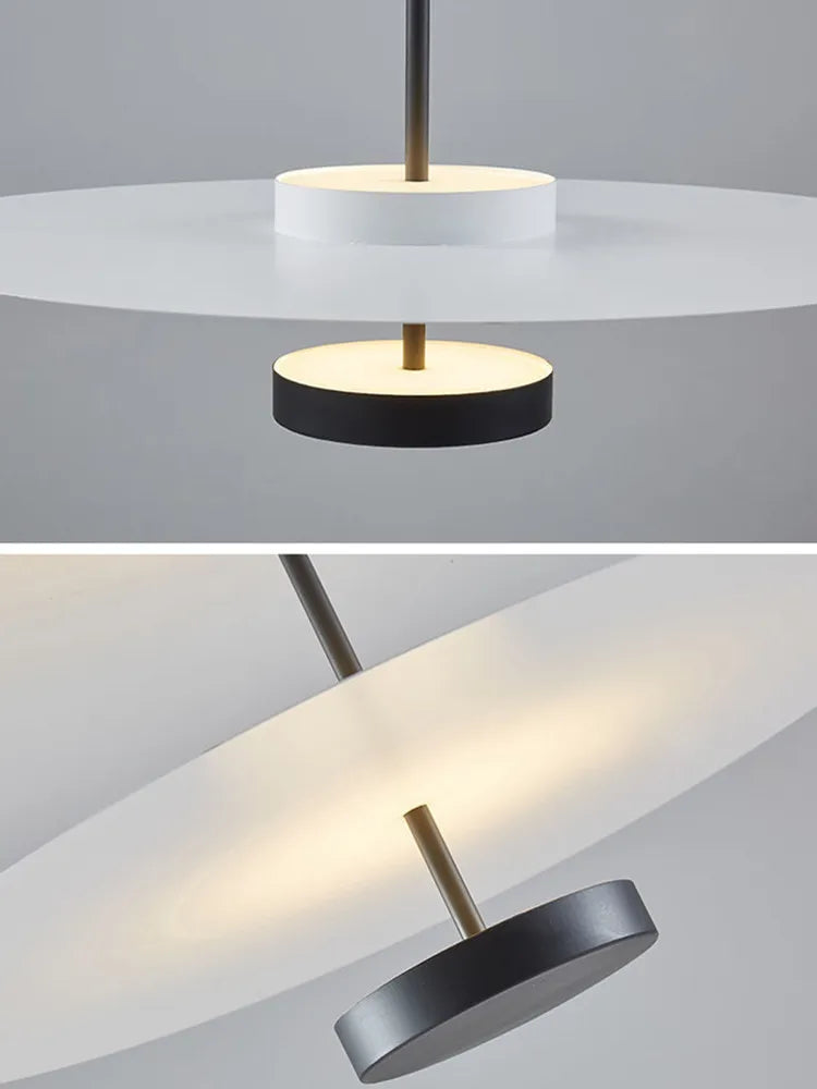 NordAero Circulaire Plafond Chandelier Met Ingebouwde LED's In Nordic Stijl