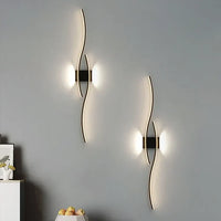 Lumivora Wave LED Wandlamp | Modern Golf-Design | Energiebesparend & Stijlvol | 60×15 cm | Warm, verblindingsvrij licht