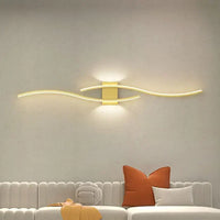 Lumivora Wave LED Wandlamp | Modern Golf-Design | Energiebesparend & Stijlvol | 60×15 cm | Warm, verblindingsvrij licht