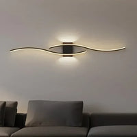 Lumivora Wave LED Wandlamp | Modern Golf-Design | Energiebesparend & Stijlvol | 60×15 cm | Warm, verblindingsvrij licht