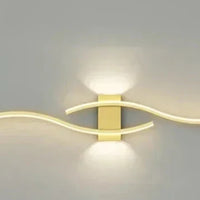 Lumivora Wave LED Wandlamp | Modern Golf-Design | Energiebesparend & Stijlvol | 60×15 cm | Warm, verblindingsvrij licht