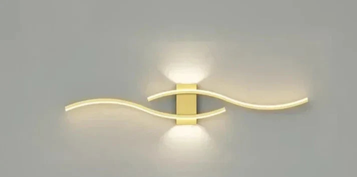 Lumivora Wave LED Wandlamp | Modern Golf-Design | Energiebesparend & Stijlvol | 60×15 cm | Warm, verblindingsvrij licht