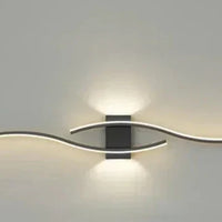 Lumivora Wave LED Wandlamp | Modern Golf-Design | Energiebesparend & Stijlvol | 60×15 cm | Warm, verblindingsvrij licht