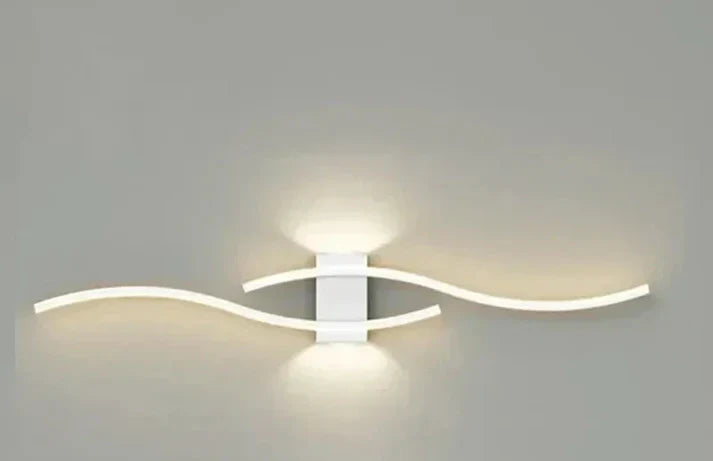 Lumivora Wave LED Wandlamp | Modern Golf-Design | Energiebesparend & Stijlvol | 60×15 cm | Warm, verblindingsvrij licht