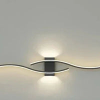 Lumivora Wave LED Wandlamp | Modern Golf-Design | Energiebesparend & Stijlvol | 60×15 cm | Warm, verblindingsvrij licht