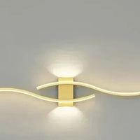 Lumivora Wave LED Wandlamp | Modern Golf-Design | Energiebesparend & Stijlvol | 60×15 cm | Warm, verblindingsvrij licht