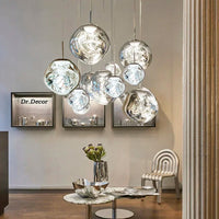 Glazen Hanglamp | Scandinavisch Modern Ontwerp | Helder Glas