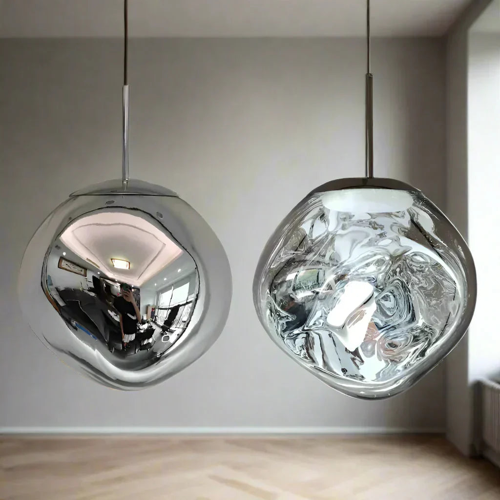 Noordse glazen hanglampen