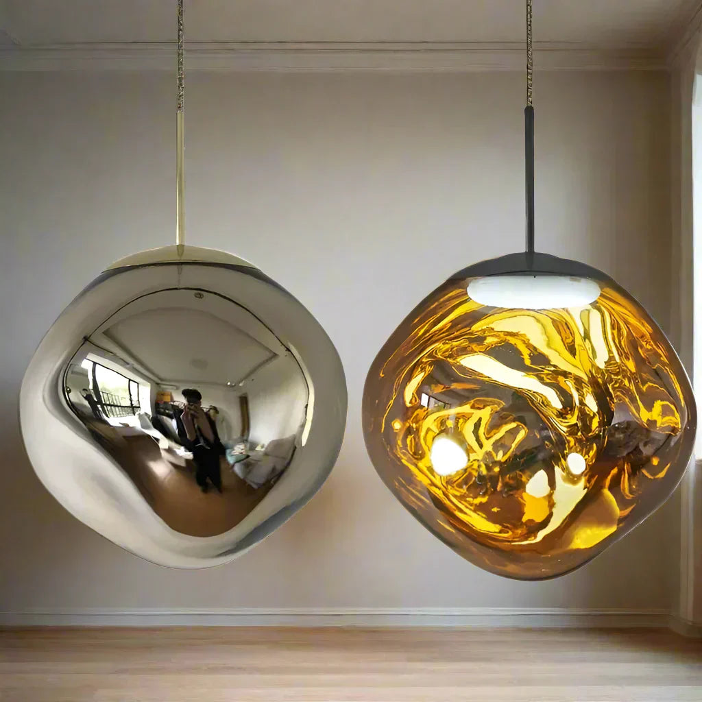 Noordse glazen hanglampen