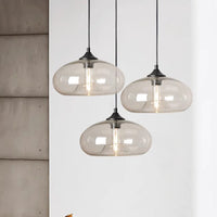 Tristara - Vintage Hanglamp van Gekleurd Glas