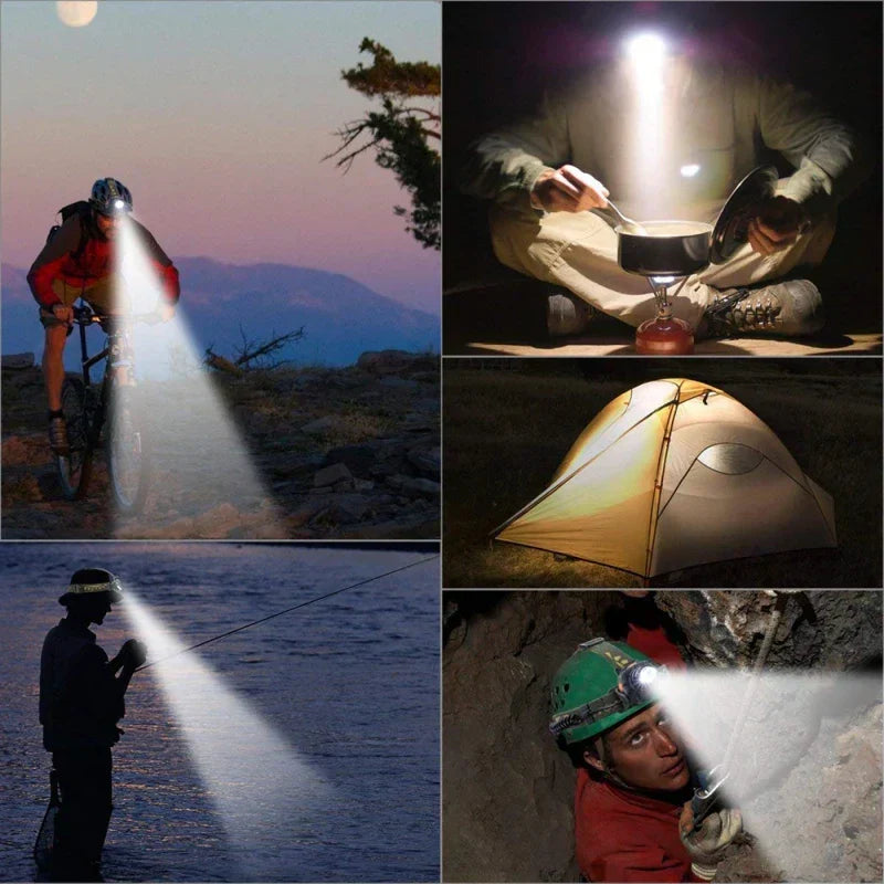 Hodelykt | Oplaadbare Waterdichte Zoom LED Hoofdlamp