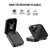 Skanto | Opvouwbare Flip-Telefoon Dual SIM | 1,77" Scherm | 1000 mAh | Micro USB