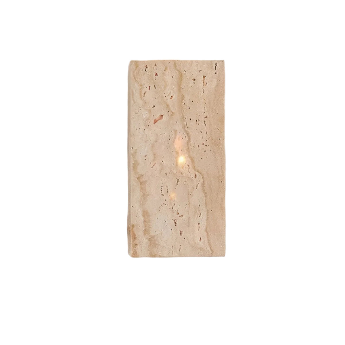 Travertijn Steen Minimalistische Buiten LED Wandlamp