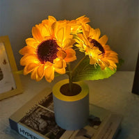 Oplaadbare Zonnebloem Nachtlamp