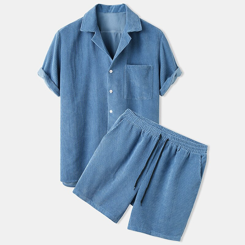 Heren set in corduroy – Stijlvolle zomerkleding