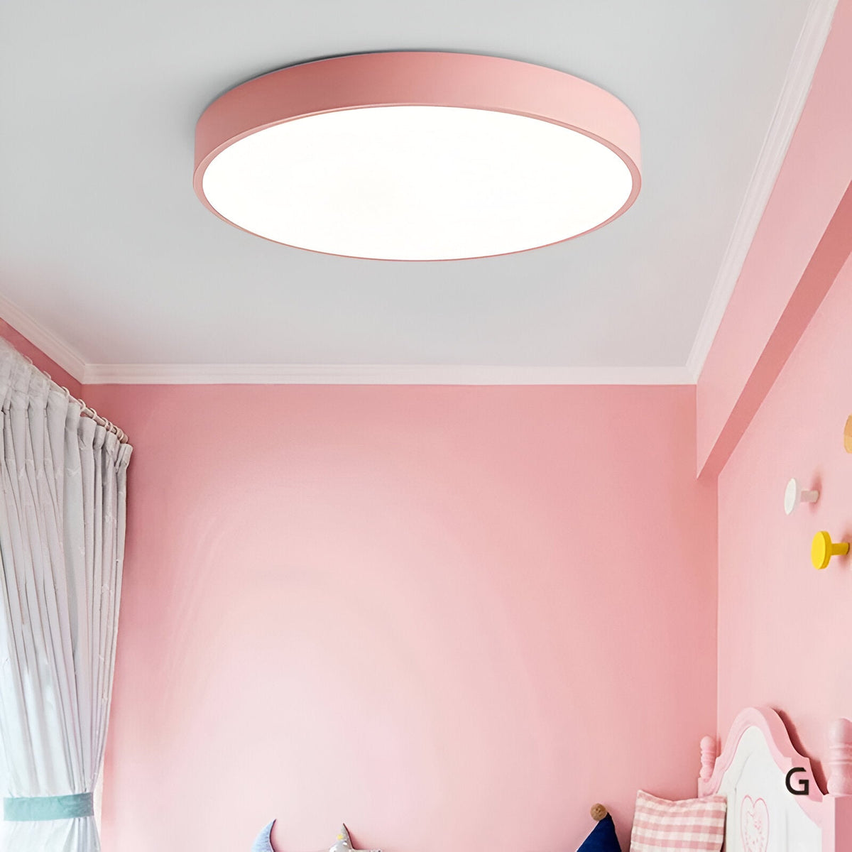 Nordic Macaron Ronde LED Plafondlamp