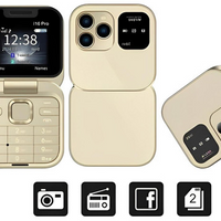 Skanto | Opvouwbare Flip-Telefoon Dual SIM | 1,77" Scherm | 1000 mAh | Micro USB