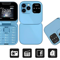 Skanto | Opvouwbare Flip-Telefoon Dual SIM | 1,77" Scherm | 1000 mAh | Micro USB