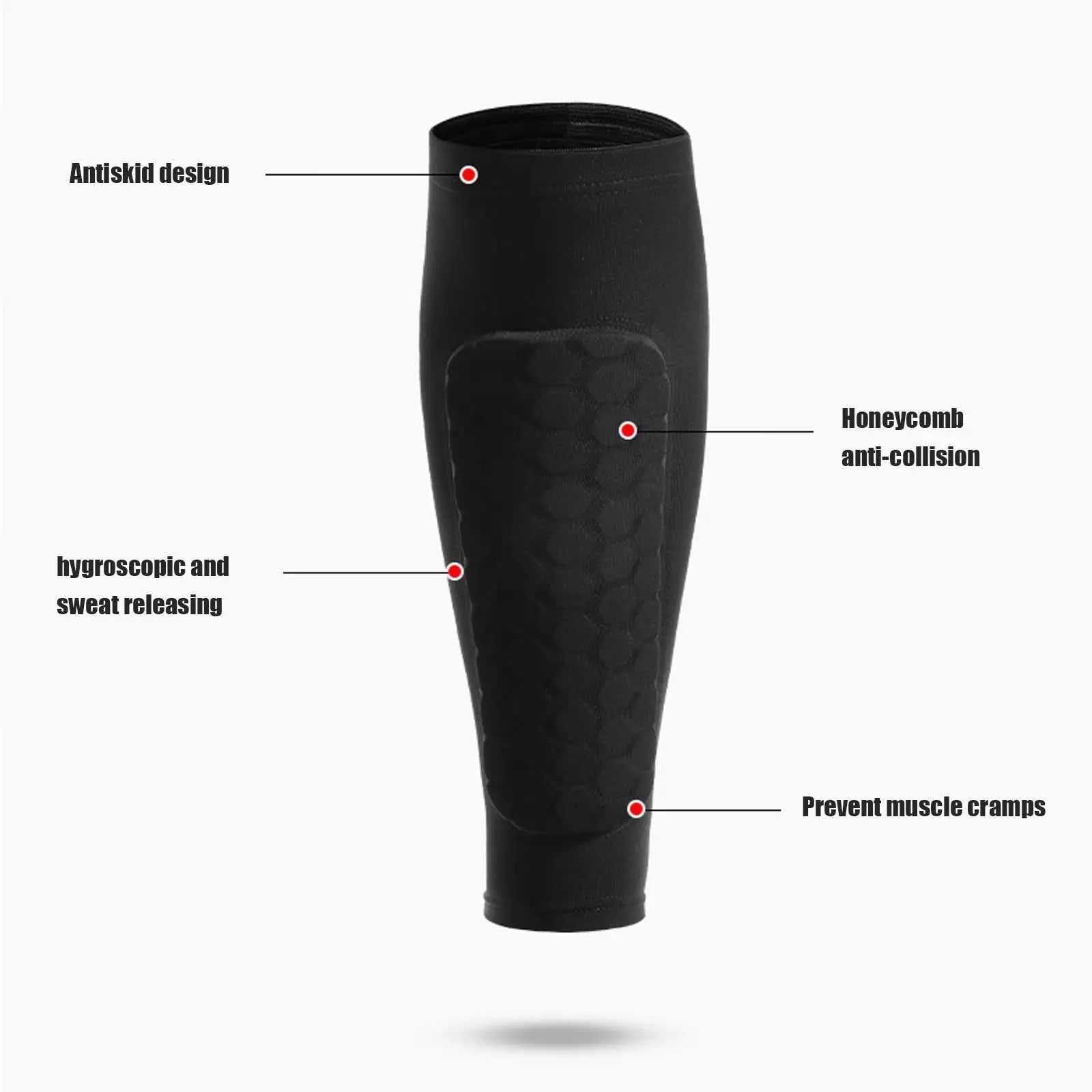Scheenbeschermers FlexGuard Pro | Schokabsorberend honingraatontwerp | Ademend & Ultralecht
