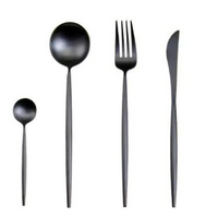 LUXUEUS RVS-24-DELIGEN GOUDE-ZILVER BESTECKSET