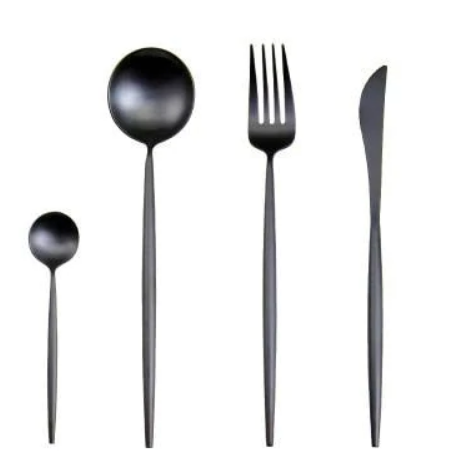 LUXUEUS RVS-24-DELIGEN GOUDE-ZILVER BESTECKSET