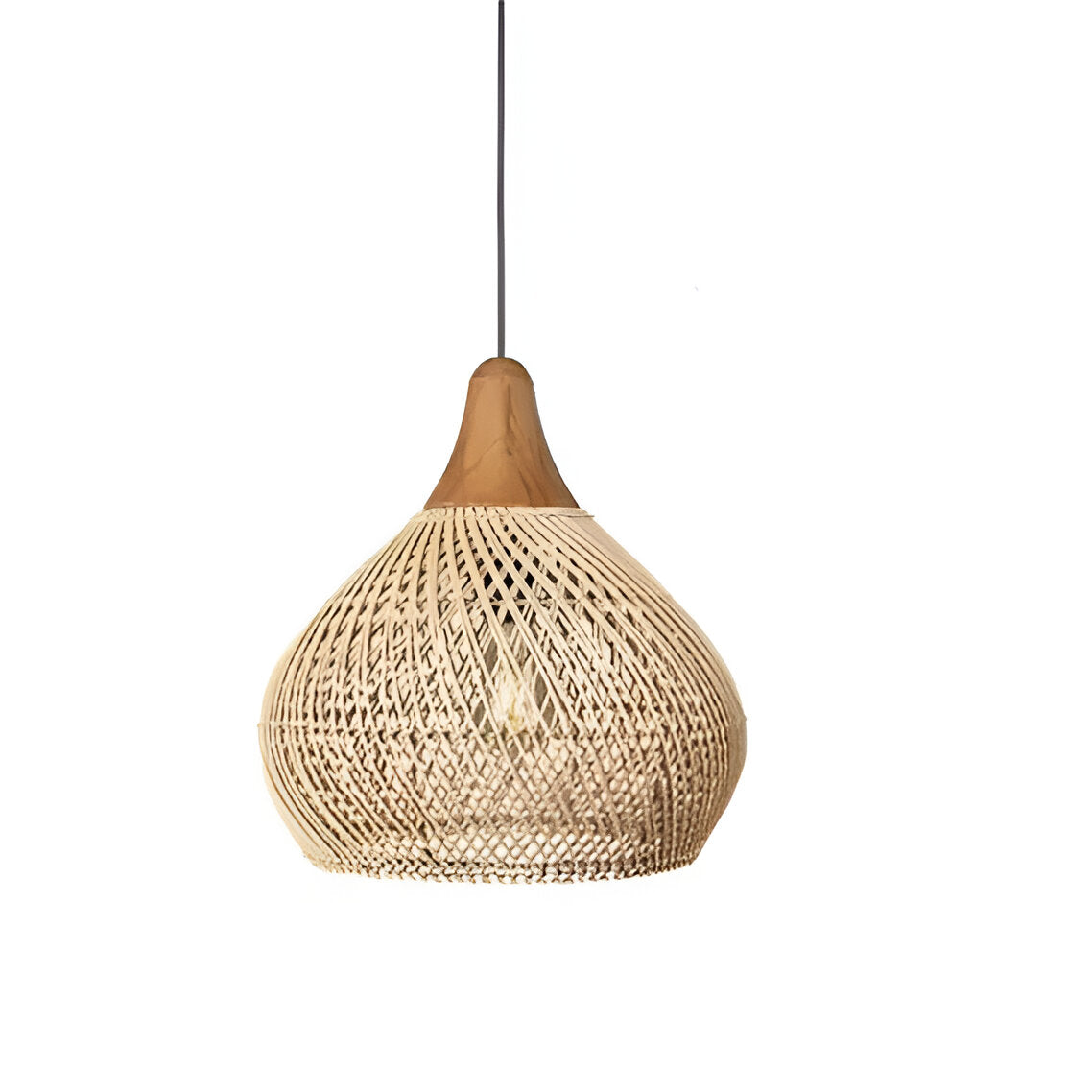 Boho Stijl Rieten Hanglamp
