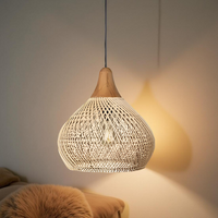 Boho Stijl Rieten Hanglamp