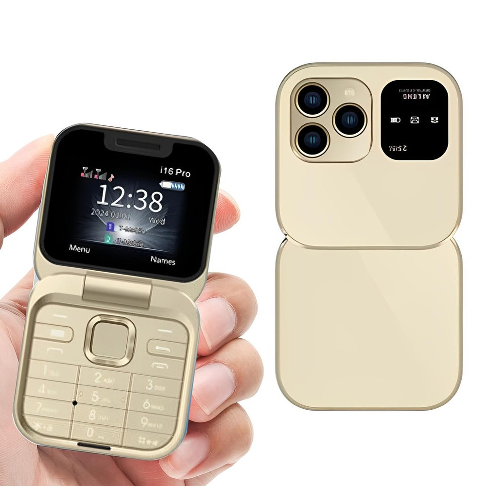 Skanto | Opvouwbare Flip-Telefoon Dual SIM | 1,77" Scherm | 1000 mAh | Micro USB