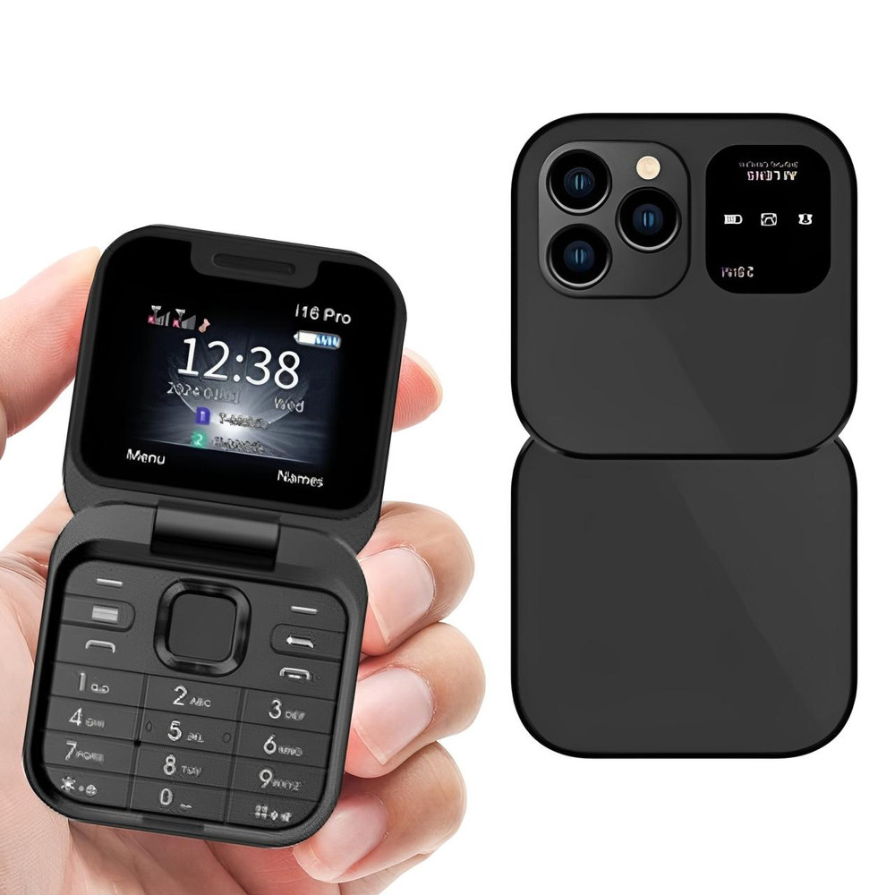 Skanto | Opvouwbare Flip-Telefoon Dual SIM | 1,77" Scherm | 1000 mAh | Micro USB