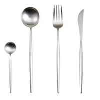 LUXUEUS RVS-24-DELIGEN GOUDE-ZILVER BESTECKSET
