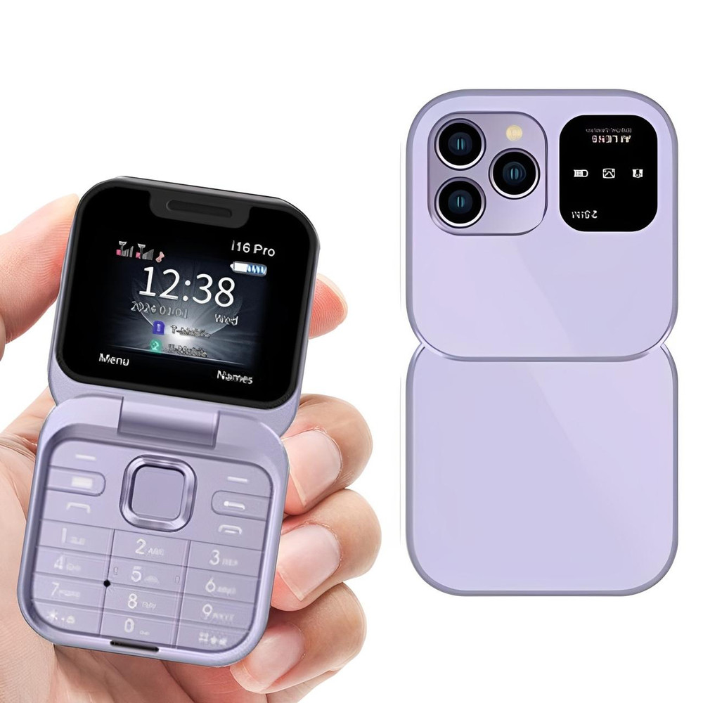 Skanto | Opvouwbare Flip-Telefoon Dual SIM | 1,77" Scherm | 1000 mAh | Micro USB