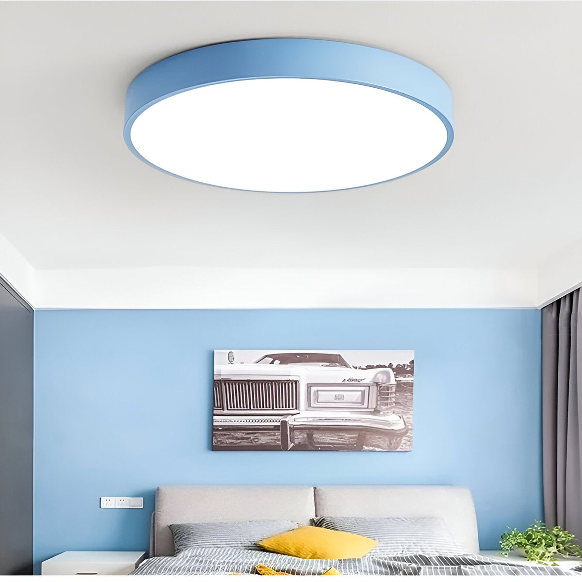 Nordic Macaron Ronde LED Plafondlamp