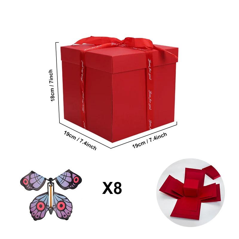 SupriseBox - Explosieve verrassingdoos, + 8 GRATIS Vlinders