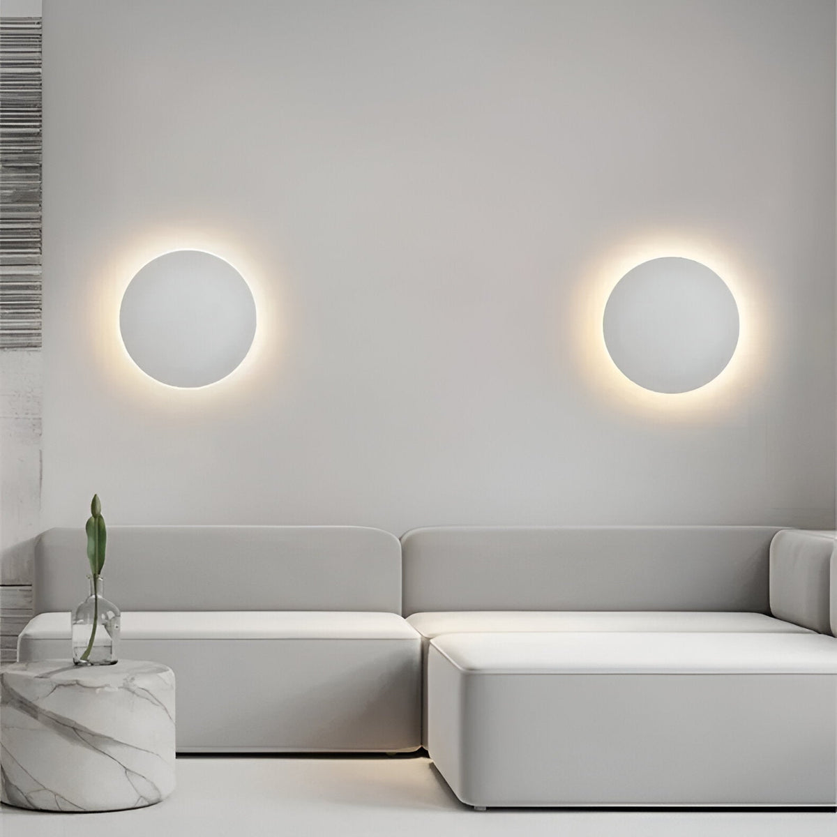 Moderne Nordic Ronde Aluminium Minimalistische LED Wandlamp