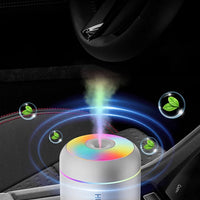 Brehn | MINI LUCHTBEVOCHTIGER MET AROMATHERAPIE - USB-AANGEDREVEN - PERFECT VOOR AUTO EN SLAAPKAMER