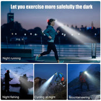 Hodelykt | Oplaadbare Waterdichte Zoom LED Hoofdlamp