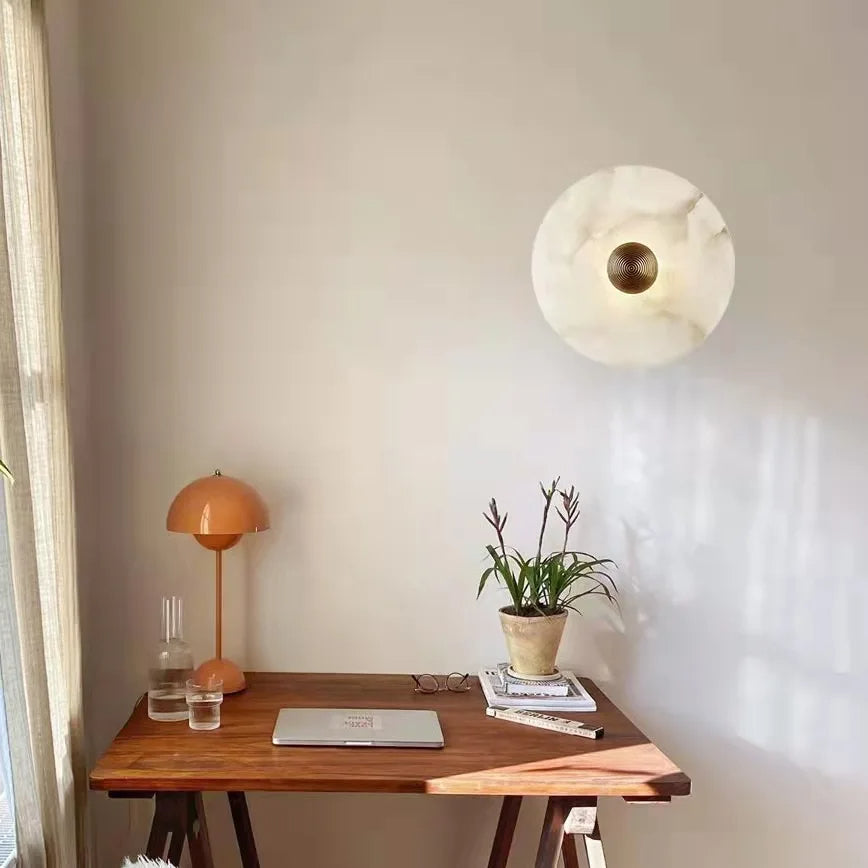 Alabaster Stralings Minimalistische Elegantie Wandlamp